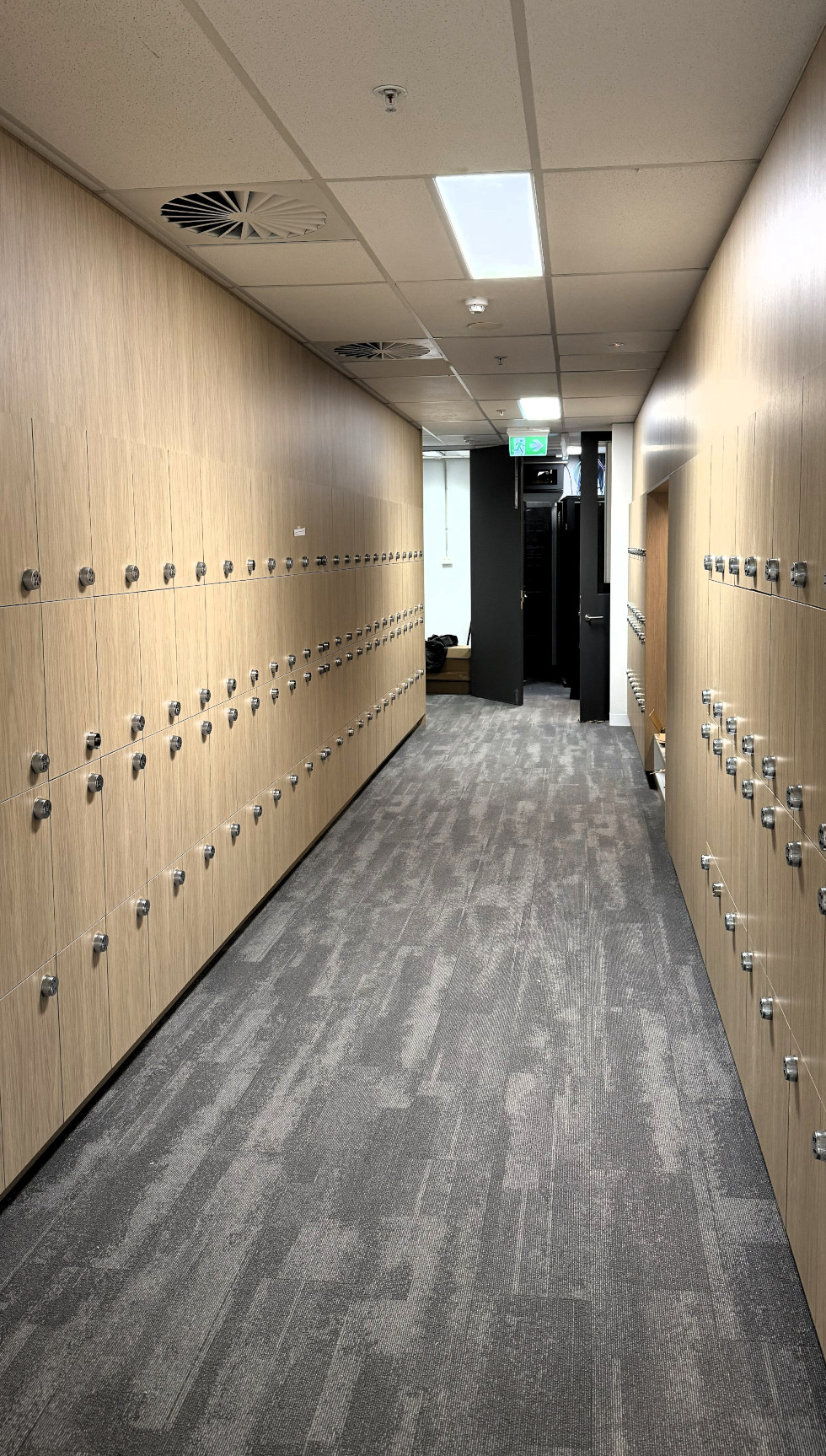 Custom commercial lockers and storage joinery by Renolux